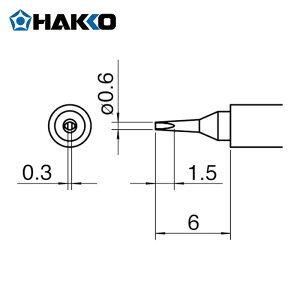 ���� HAKKO T30-D06 ���Đ�/0.6D�^ (1�{)