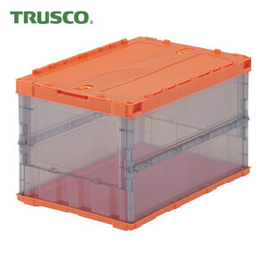 �g���X�R TRUSCO �I���R�� ���^�܂肽���݃R���e�i �X�P���R�� 50L ���b�N�t�^�t �I�����W/�����u���b�N (1��) TSK-C50B (ORT)