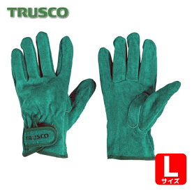 トラスコ TRUSCO オイル加工革手袋 マジック式 Lサイズ (1双) TYK-717PW-L