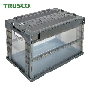 �g���X�R TRUSCO �I���R�� ���܂肽���݃R���e�i 50L �X���C�h���b�N�t�^�t �����u���b�N (1��) TR-SC50TMBK