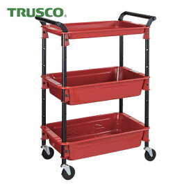 トラスコ TRUSCO ツールワゴンロイヤル 586X320X833 深2浅1 赤 (1台) 品番：TWR-4 R