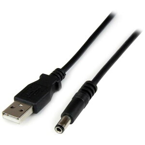 StarTech USB2TYPEN1M USB�P�[�u��/A - 5V DC�v���O/1m/�^�C�vN�R�l�N�^�[/�u���b�N (1��)