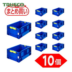 �g���X�R TRUSCO (�܂Ƃߔ���)�I���R�� �܂肽���݃R���e�i 13.7L �_�[�N�u���[ 10�� (1S) TR-S14-DB-10P