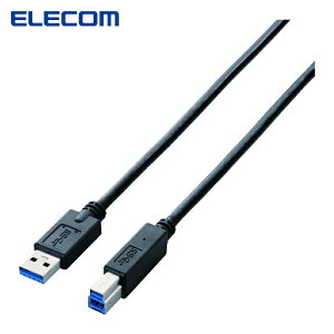 �G���R�� ELECOM USB3-AB20BK/RS USB3.0�P�[�u��(A-B) 2m (1�{)