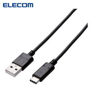 �G���R�� ELECOM USB2.0�P�[�u�� A-C�^�C�v �F�ؕi 3A�o�� 2.0m (1�{) �i�ԁFU2C-AC20NBK