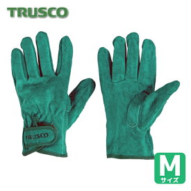 トラスコ TRUSCO オイル加工革手袋 マジック式 Mサイズ (1双) TYK-717PW-M