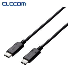 �G���R�� ELECOM U2C-CC5P20NBK USB2.0�P�[�u�� C-C�^�C�v �F�ؕi 2.0m �u���b�N (1�{)