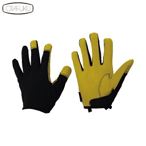 おたふく 作業手袋 合成皮革手袋 フーバー マイクロファイバーグローブ インサイドベルトモデル ブラック/キャメル L (1双) 品番:FB-51-BK/CA-L