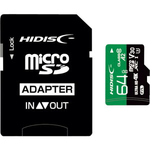 C nCfBXN SDJ[h R170V[YmicroSDXCJ[h 64GB (1) iԁFHDMCSDX64GA2V30PRO