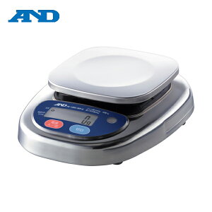 A&D エーアンドデイ 防塵防水デジタルはかり ウォーターボーイ (検定付・4区) ひょう量1000g (1台) 品番:HL1000IWP-K-A4