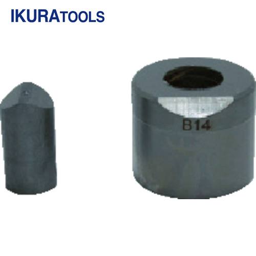 IKURA(育良精機・イクラ) フリーパンチャー用替刃 IS-BP18S・IS-MP18LE用(51602) 丸穴10 (1S) 品番：10B