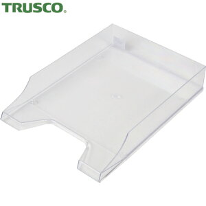 トラスコ TRUSCO デスクトレー A4レタートレー W257×D350×H65 透明 (1個) 品番:LTA4-TM