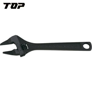 TOP トップ工業 プロ用 ガタなしモンキー 薄型イグザクトレンチ(ベント) 最大口開き24mm 全長216mm (1丁) 品番:HT-200B