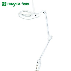 SK 新潟精機 アーム式LED拡大鏡 2倍 Φ170mm (1台) 品番:LS2-175A