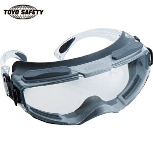 トーヨーセフティ TOYO 保護メガネ ハイパーグラス グレー クリア(スペクタクル型) (1個) 品番:NO.1395-GY
