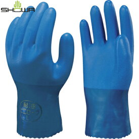 ショーワ 塩化ビニール手袋 No650耐油ビニロ-ブ ブルー Mサイズ (1双) 品番:NO650-M