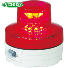 日動 電池式LED回転灯ニコUFO 常時点灯タイプ 赤 (1個) 品番：NU-AR