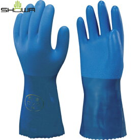 ショーワ 塩化ビニール手袋 まとめ買い 簡易包装耐油ロングビニローブ 1Pk(袋)10双 ブルー Lサイズ (1Pk) 品番:NO660-L10P