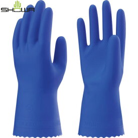 ショーワ 塩化ビニール手袋 No152タフレックス ブルー Mサイズ (1双) 品番:NO152-M