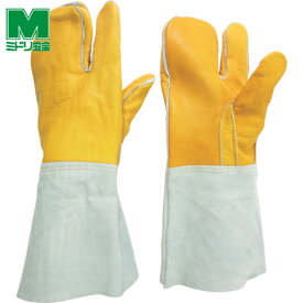 ミドリ安全 溶接用 牛革手袋 3本指 MT-107D-3P (1双) 品番:MT-107D-3P