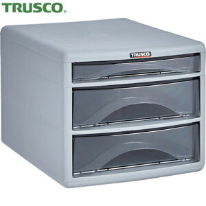 トラスコ TRUSCO プラスチックレターケース A4浅型1段 深型2段 間口277mm 奥行351mm 高さ240mm (1台) 品番:PA4-SW3