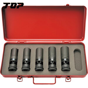 TOP トップ工業 インパクトレンチ用ユニバーサルソケットセット (1S) 品番:PUS-1724S