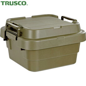 TRUSCO(トラスコ) トランクカーゴ フラット天板仕様 浅型 20L ОD色 (1台) 品番：ODCFL-30