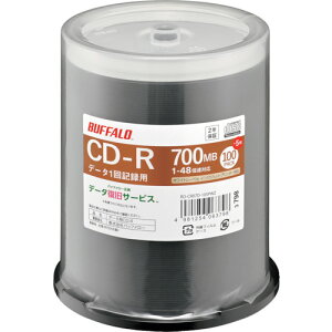 obt@[ BUFFALO wfBA CD-R PCf[^p 700MB @l`l 100+5 (1Pk) iԁFRO-CR07D-105PWZ
