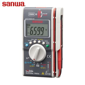 SANWA(三和電気計器) ハイブリットミニテスタ(マルチメータ＋クランプメータ) (1台) 品番：PM33A