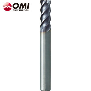 大見 超硬4枚刃スクエアエンドミル(ショート) 刃数4 刃径12mm (1本) 品番:OES4S-0120