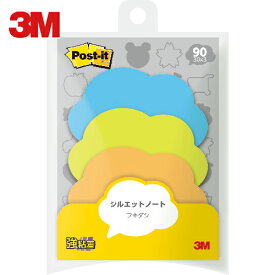 3M(スリーエム) ポスト・イット シルエットノート強粘着タイプフキダシ (1Pk) 品番：SSS-FKR