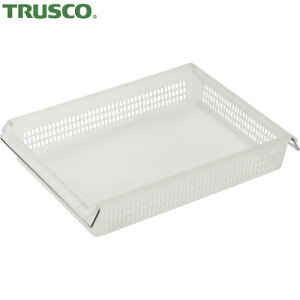 トラスコ TRUSCO デスクトレー スタックトレーハンドル付 A4浅型 半透明 (1個) 品番:SKTA4S-TM