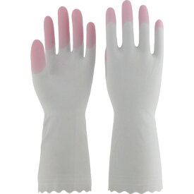 エステー ファミリー ビニールうす手 指先抗ウイルス加工 M ピンク(1双) 品番:ST72239