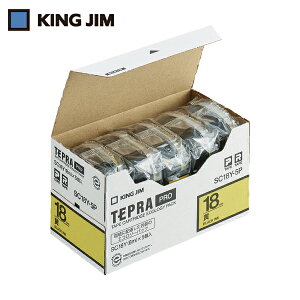 LOW KING JIM ev PROe[v 18mm GRpbNi5j/x/ 8m (1Pk) iԁFSC18Y-5P