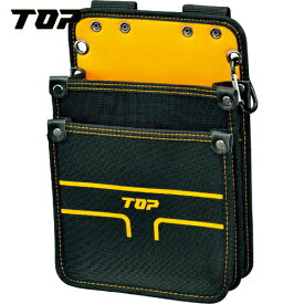 TOP(トップ工業) 建築用スリム腰袋2段タイプ (1個) 品番：TPK-201