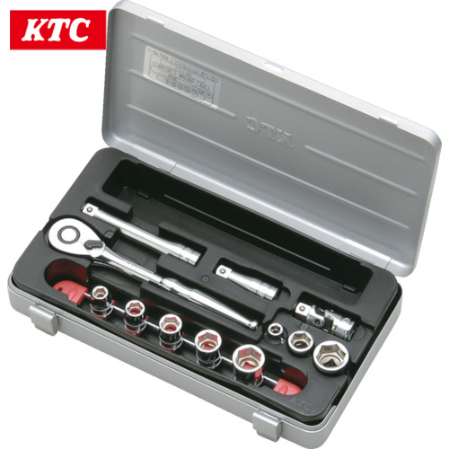 KTC(京都機械工具) 9.5sq.ソケットレンチセット(26点) 差込角9.5mm 26点セット 6角 (1S) 品番：TB318：工具ランド