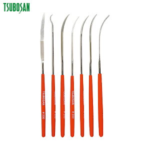 ツボサン ダイヤモンドヤスリ 片コテ7種セット #200 (1S) 品番:TDST20J