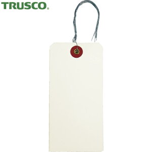 トラスコ TRUSCO 針金付き荷札(ユポ) 120×60mm 50枚 (1Pk) 品番:THNF-L-Y-50
