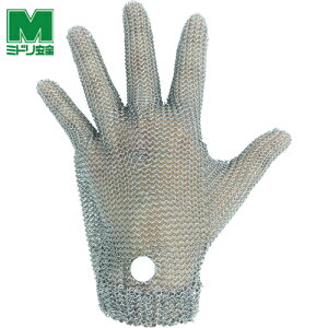 ミドリ安全 作業手袋 ステンレス製 耐切創クサリ手袋 5本指 WILCO-050 Sサイズ 1枚 (1枚) 品番:WILCO-050-S