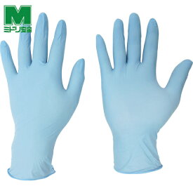 ミドリ安全 ニトリル手袋 加硫促進剤不使用 ベルテ722 ブルー 粉無 100枚 SS (1箱) 品番:VERTE-722-SS