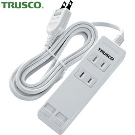 TRUSCO(トラスコ) USB充電ポート付きタップ 2個口2ポート4.8A (1個) 品番：TUT2S-2P