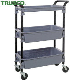 TRUSCO(トラスコ) ツールワゴンロイヤル586×320×833深2浅1 アーセナルグレー (1台) 品番：TWR-4-DG