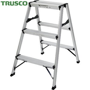 トラスコ TRUSCO アルミ製踏台 3段 高強度型 シルバー (1台) 品番:TSAF-3-SV