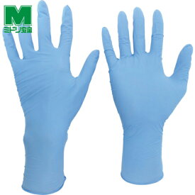 ミドリ安全 ニトリル使い捨て手袋 ロング 粉なし 青 S (100枚入) (1箱) 品番:VERTE-756H-S