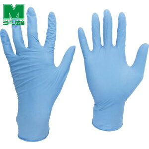 ミドリ安全 作業手袋 使い捨て手袋 ディスポタイプニトリル製ソフト手袋 Mサイズ (100枚入) (1箱) 品番:VERTE-780-N-M