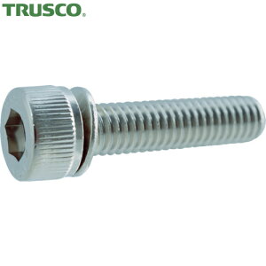 トラスコ TRUSCO キャップスクリュー ギザ付皿ばね座金付六角穴付ボルト M3×16 13本入 ニッケルメッキ (1Pk) 品番:Y011-0316