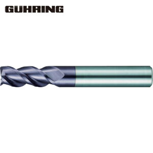 グーリング GUHRING 強ねじれスクエアエンドミル(3枚刃) 刃径12.0mm (1本) 品番:3636 012.000