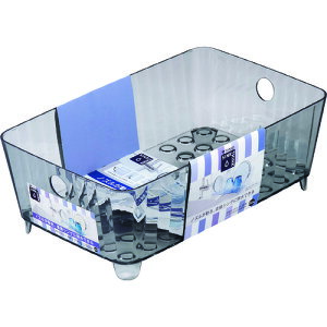 TONBO トンボ 新輝合成 シンクシンク水切りバスケット38型 クリアブラック (1個) 品番:03001