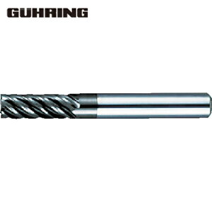グーリング GUHRING 超硬スクエアエンドミル マルチリードRF100SF 高能率仕上げ用6枚刃径20mm (1本) 品番:3631 020.000