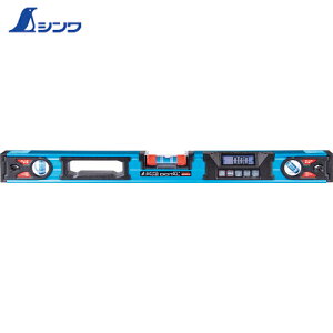 シンワ測定 デジタル水平器 水準器 ブルーレベル Pro2 デジタル 防塵防水 600mm マグネット付 (1個) 品番:75318